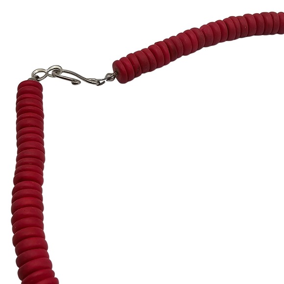 Vtg Handmade Wood Beaded 25" Necklace Schoolhouse Painted Teacher Gift Colorful - Picture 8 of 10